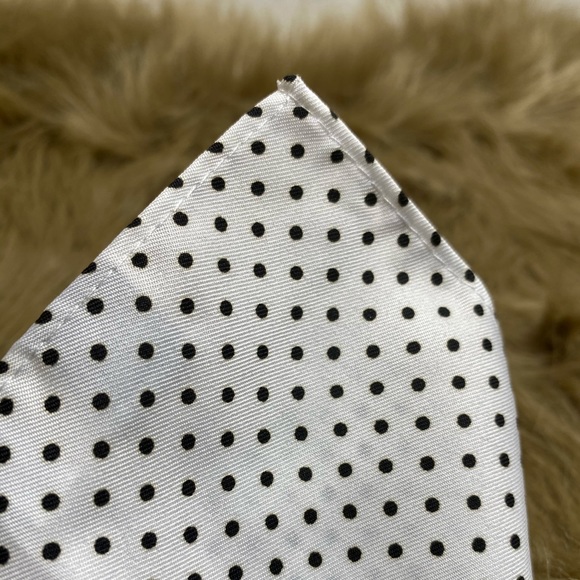 KNOTTY & NICE Polka Dot Twill Pocket Square Handkerchief Hanky - Picture 4 of 4